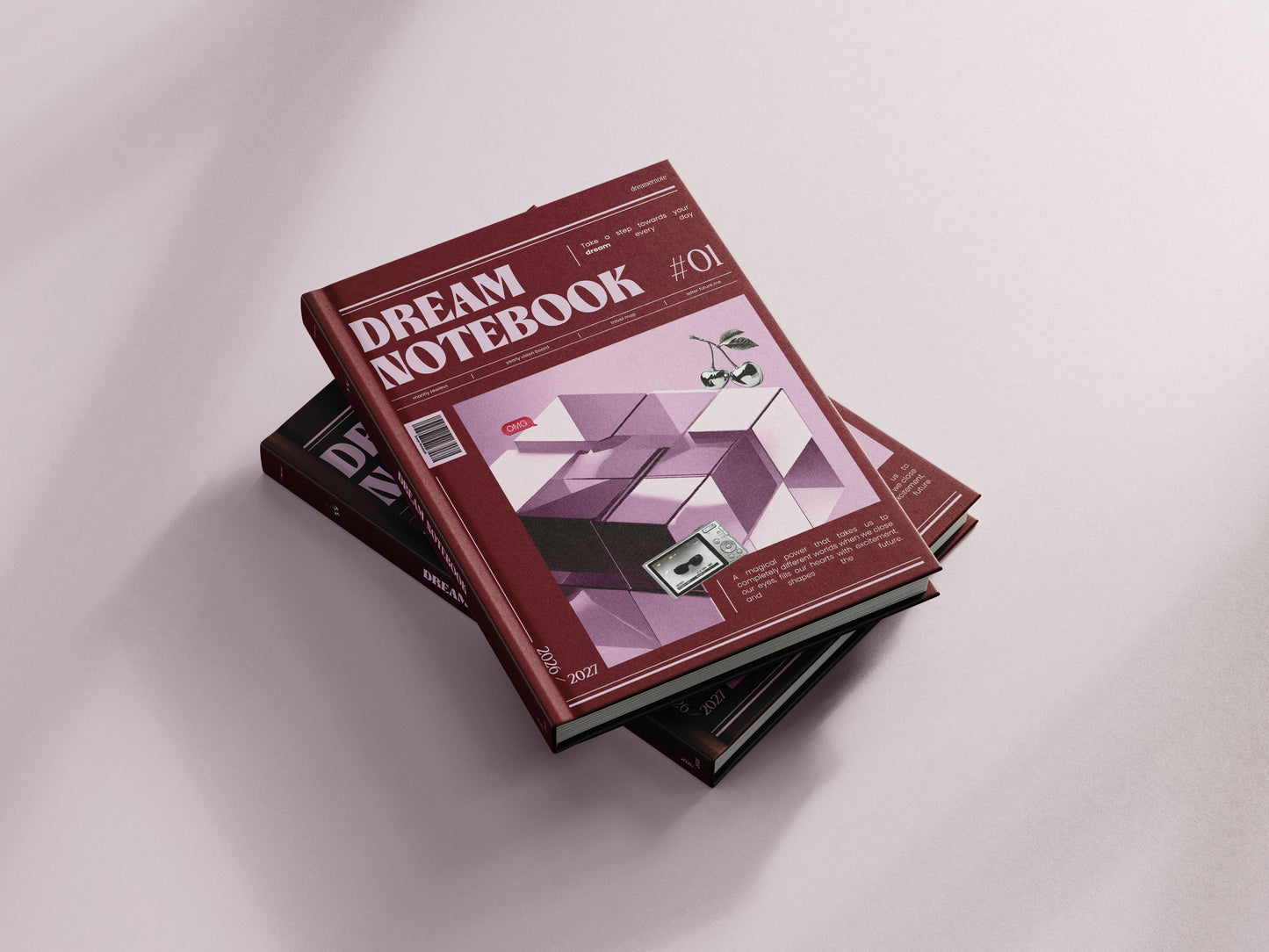 Dream Notebook 2026 Burgundy – Guided Dream Planner & Agenda